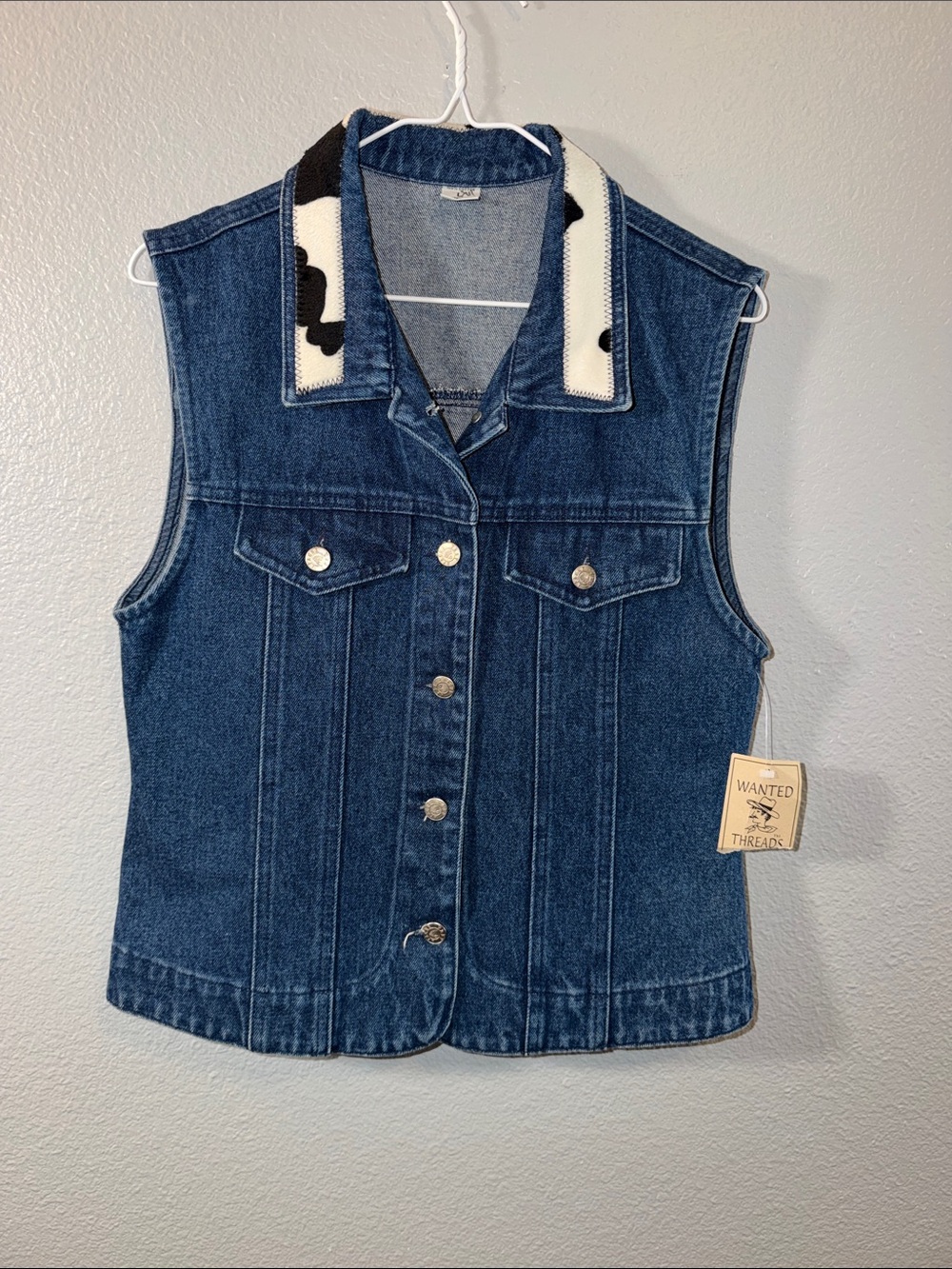Wanted Threads Denim Western Vest